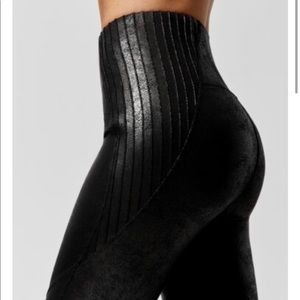 Carbon38 Moto Leatherette High Rise Legging